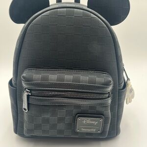 Loungefly Black Checkered Backpack